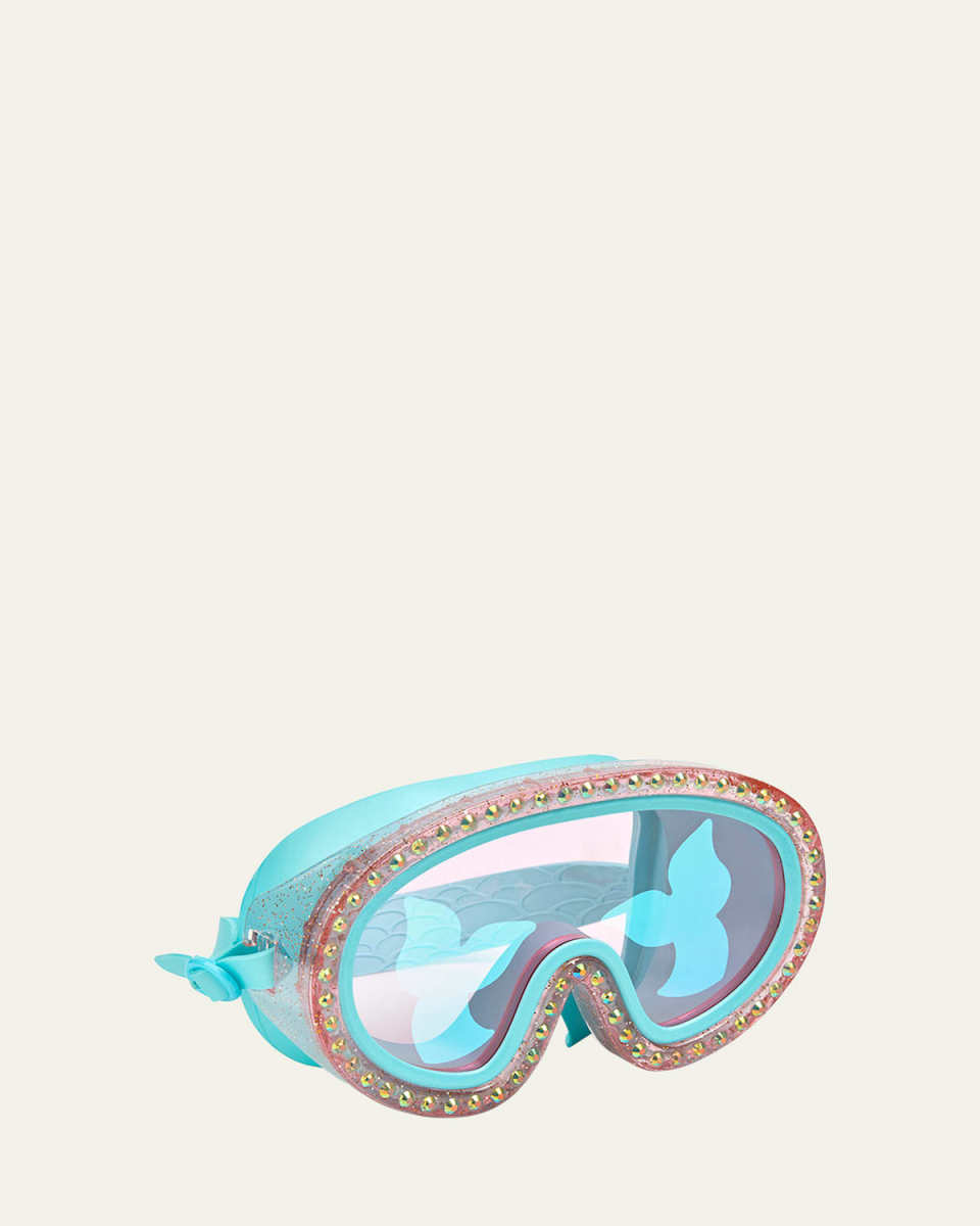 Kid's Blue Sushi Rhinestone Swim/Snorkel Mask Goggles